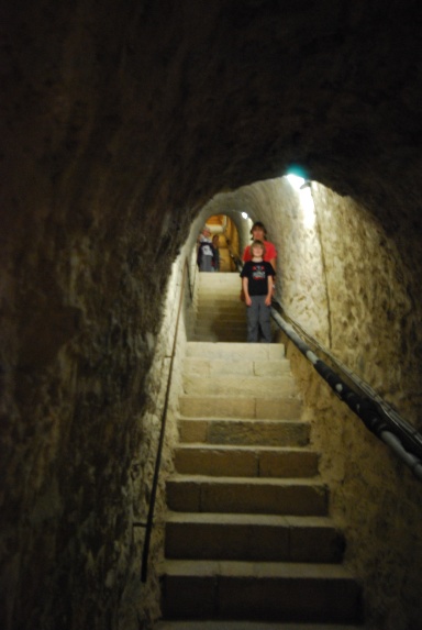 Helen and Tom were very excited (or perhaps overwhelmed?) to walk the 738 subterranean steps to the Vauban designed hilltop fortress above Villefranche